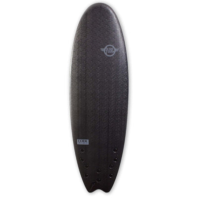 Surfworx 6'4 Pro-Line Code 5 Fin Softboard Surfboard - Black - Softboard by Surfworx 6ft 4