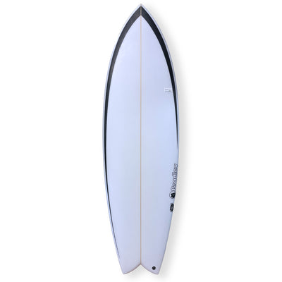 Bradley 6'0 Tang Fish Surfboard - 37.4L - White - Shortboard by Bradley 6ft 0