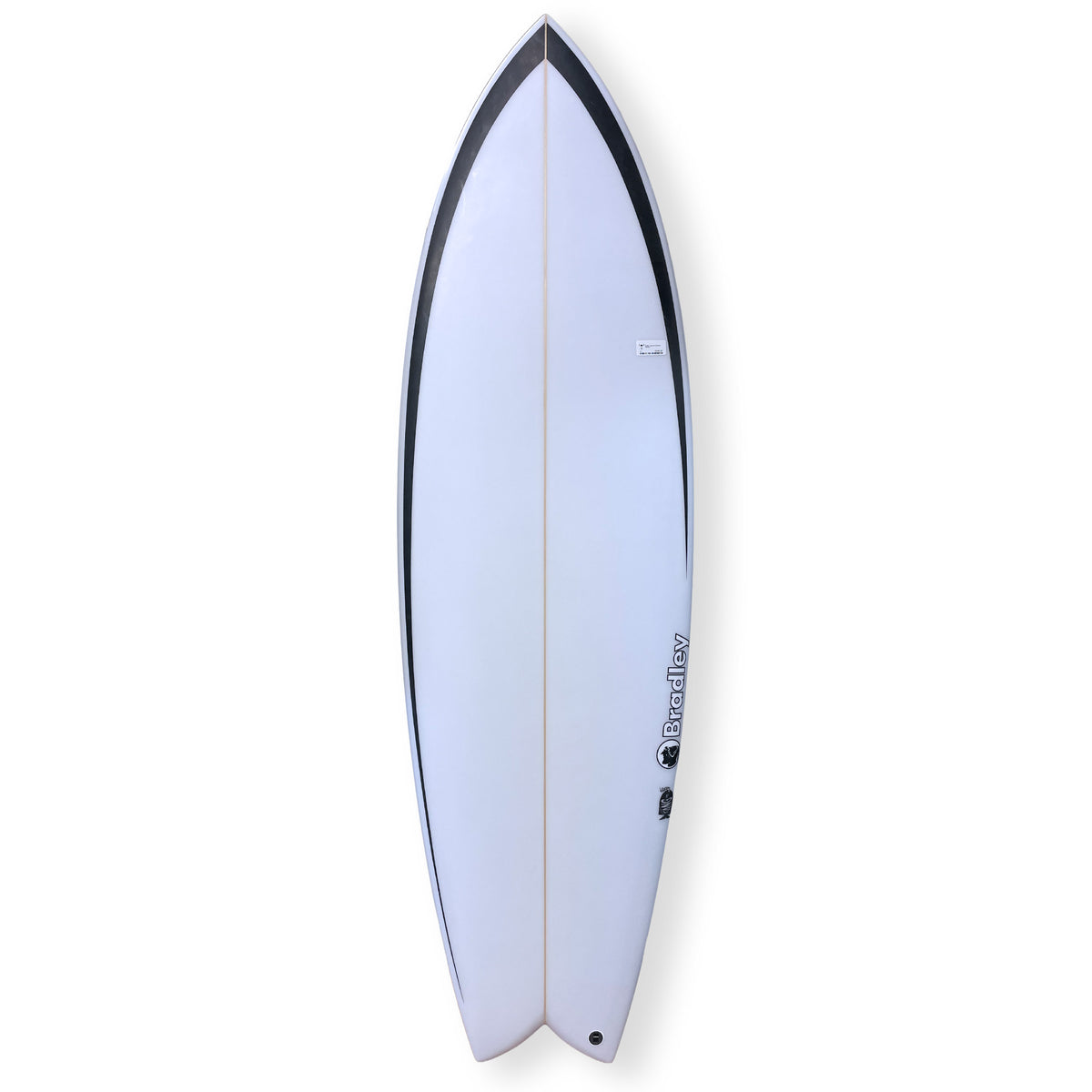 Bradley 6'0 Tang Fish Surfboard - 37.4L - White - Shortboard by Bradley 6ft 0
