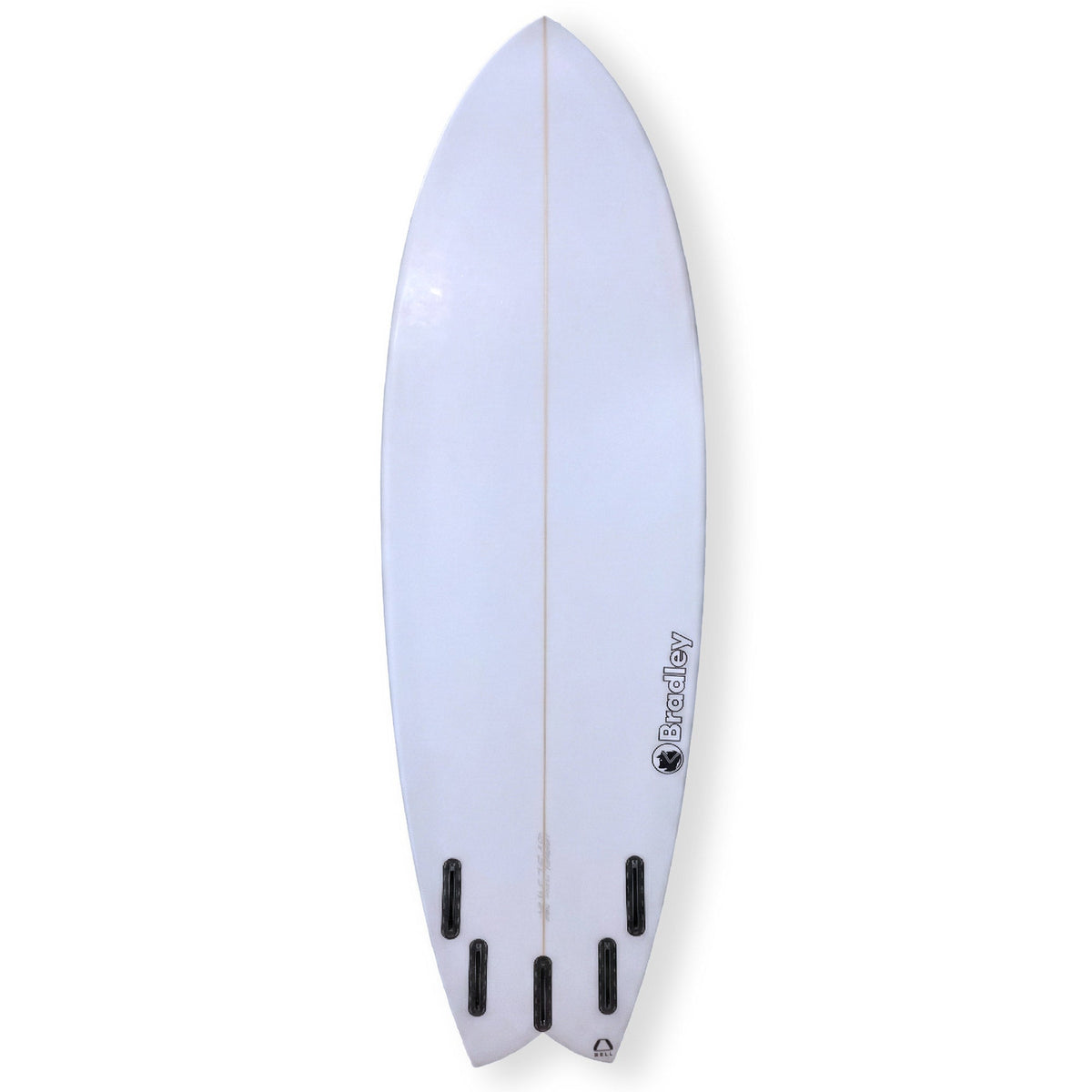 Bradley 6'0 Tang Fish Surfboard - 37.4L - White - Shortboard by Bradley 6ft 0