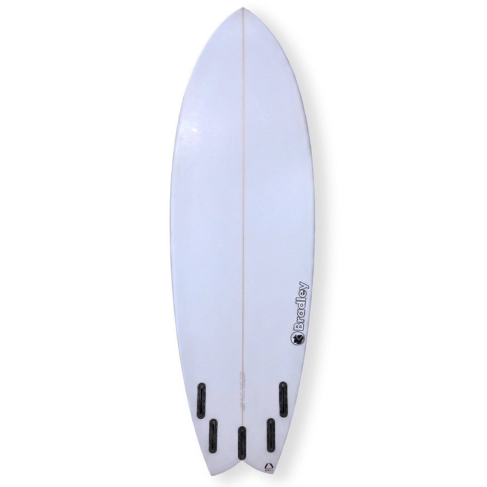 Bradley 6'0 Tang Fish Surfboard - 37.4L - White - Shortboard by Bradley 6ft 0