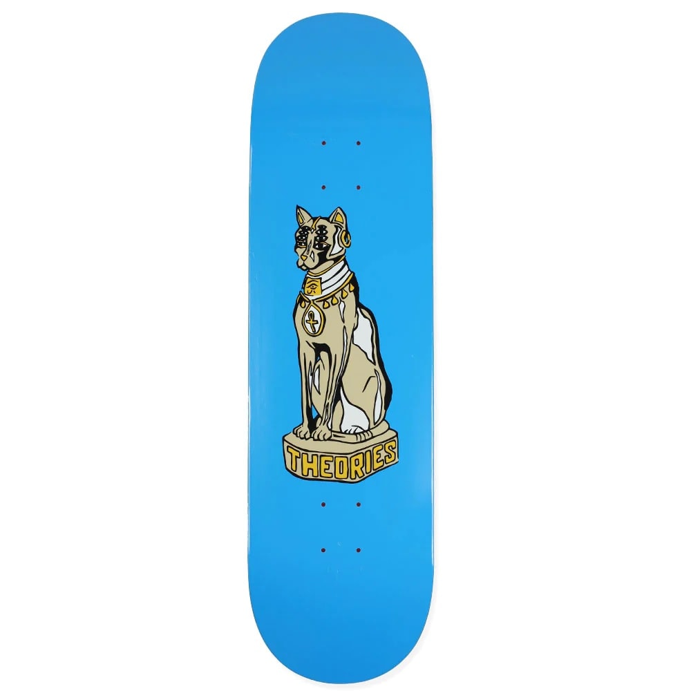 Theories 8.75&quot; Cat Goddess Skateboard Deck - Blue
