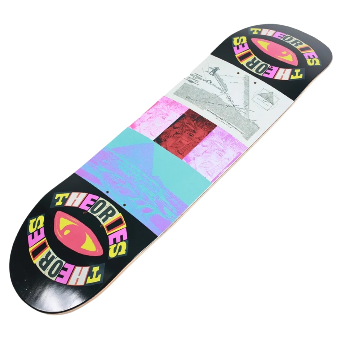 Theories 8.87&quot; Kings Chamber Deck - Multi - Skateboard Deck by Theories 8.87 inch