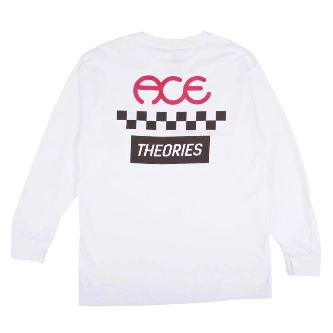 Theories X Ace Trucks Longsleeve T-Shirt - White - Mens Skate Brand T-Shirt by Theories