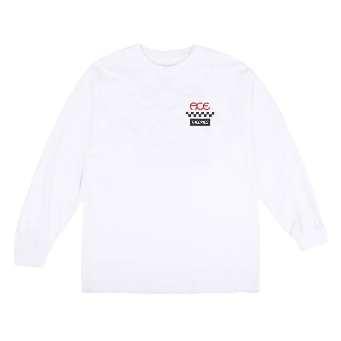 Theories X Ace Trucks Longsleeve T-Shirt - White - Mens Skate Brand T-Shirt by Theories