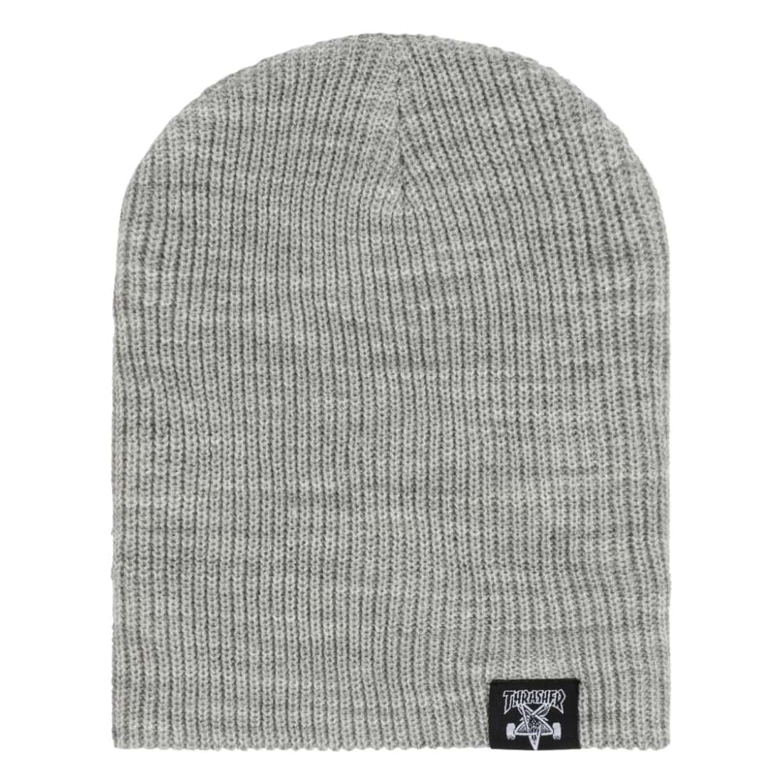 Thrasher Skategoat Skate And Destroy Beanie - Grey - Fold Beanie by Thrasher