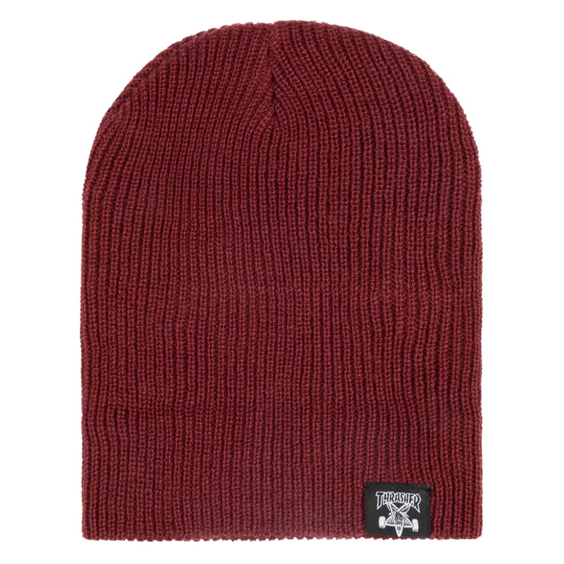 Thrasher Skategoat Skate And Destroy Beanie - Maroon - Fold Beanie by Thrasher