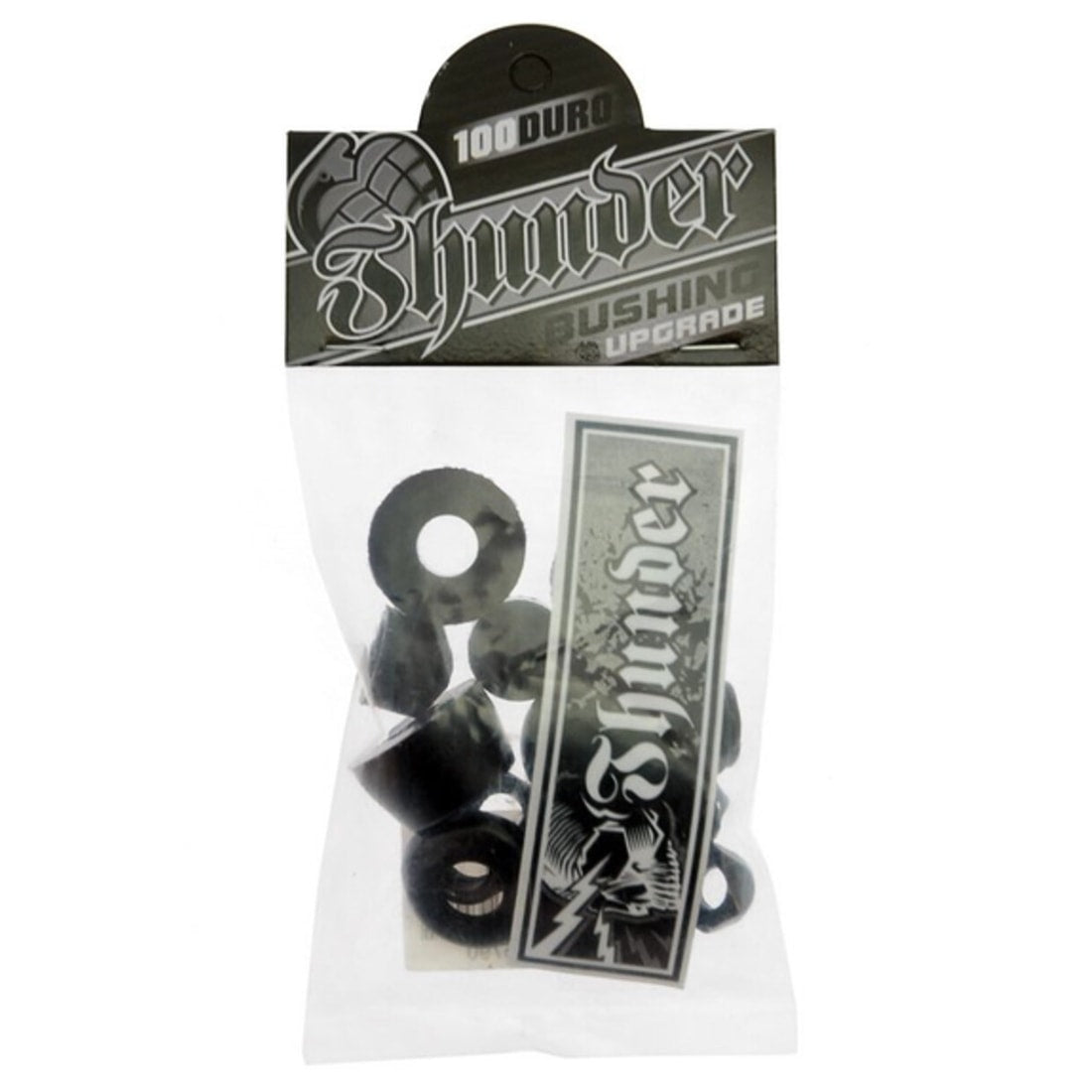 Thunder 100 Duro Rebuild Kit (Bushings/Nuts/Pivot Cup/Washers) - Black - Skateboard Bushings by Thunder