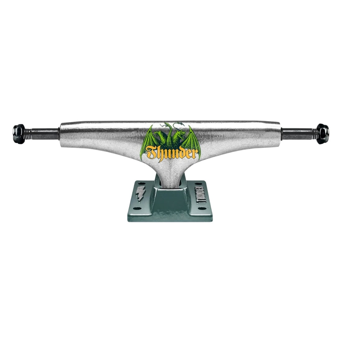Thunder 148 Medieval Trucks (Pair) - Polished/Teal - Skateboard Trucks by Thunder 148mm