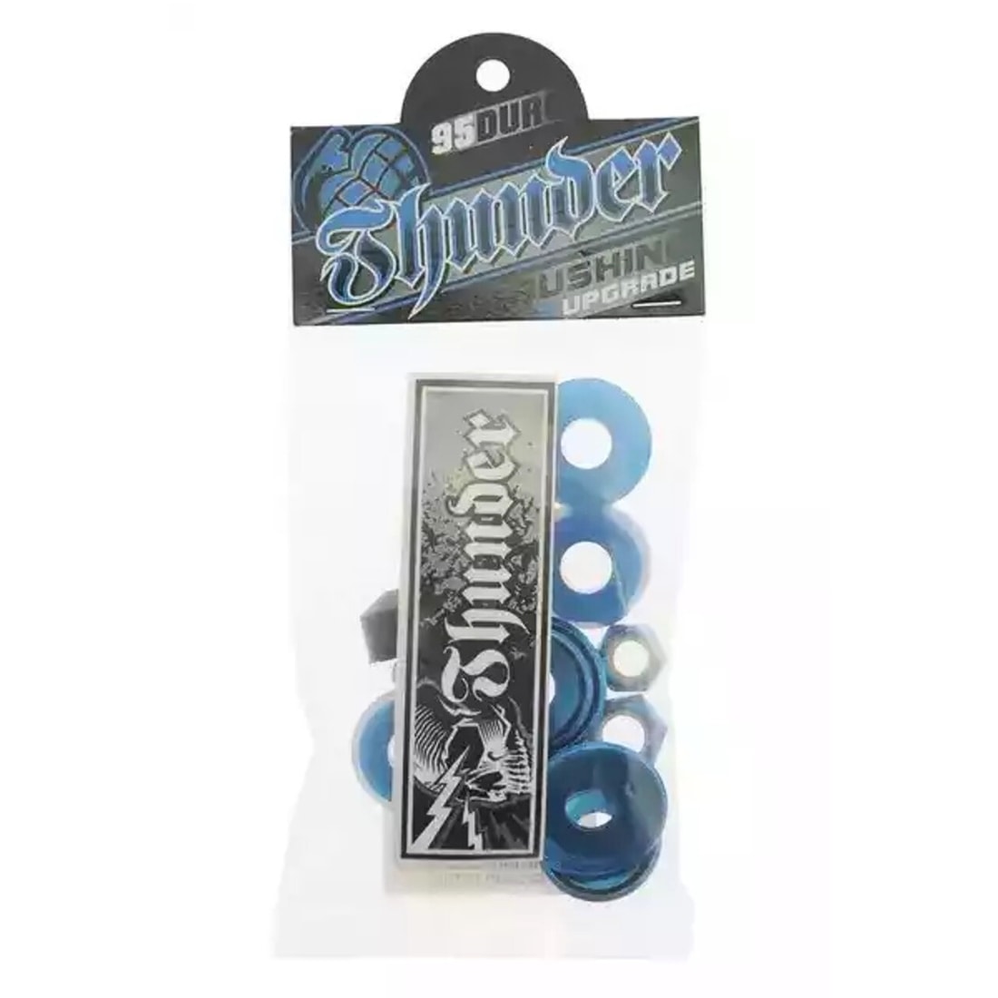 Thunder 95 Duro Rebuild Kit (Bushings/Nuts/Pivot Cup/Washers) - Blue - Skateboard Bushings by Thunder
