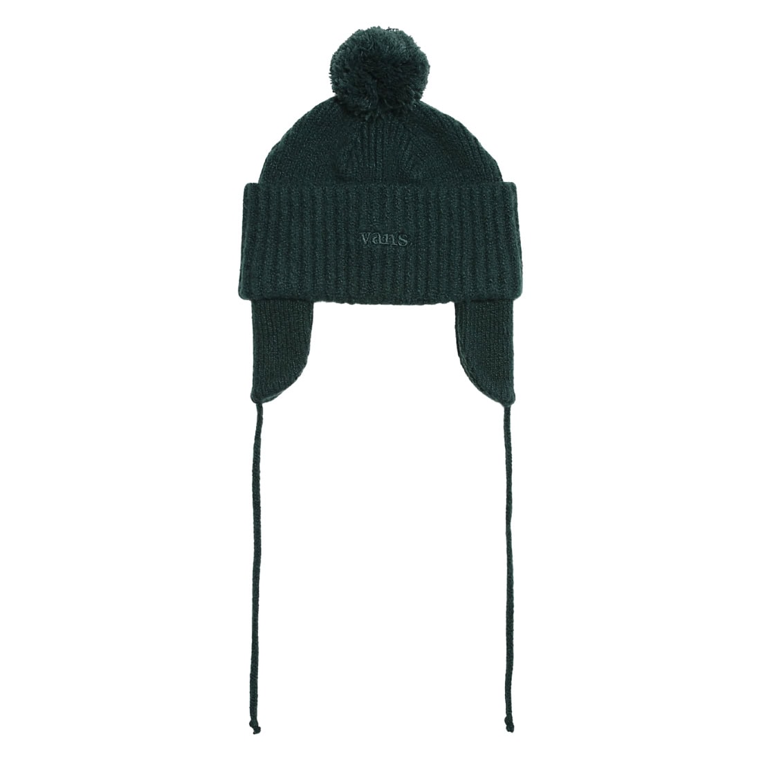 Vans 66 Earflap Pom Beanie - Green Gables - Fold Beanie by Vans