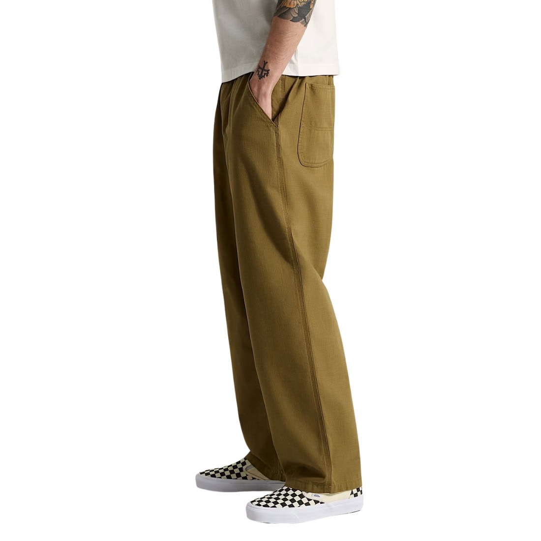 Vans Addison Barrel Pant - Olive Brown - Mens Chino Pants/Trousers by Vans
