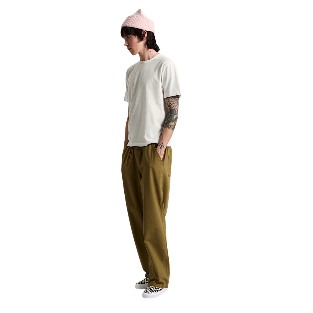Vans Addison Barrel Pant - Olive Brown - Mens Chino Pants/Trousers by Vans