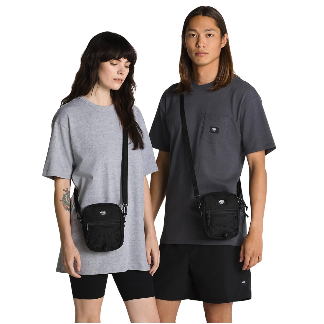 Vans Bail Shoulder Bag - Black/White - Backpack by Vans One Size