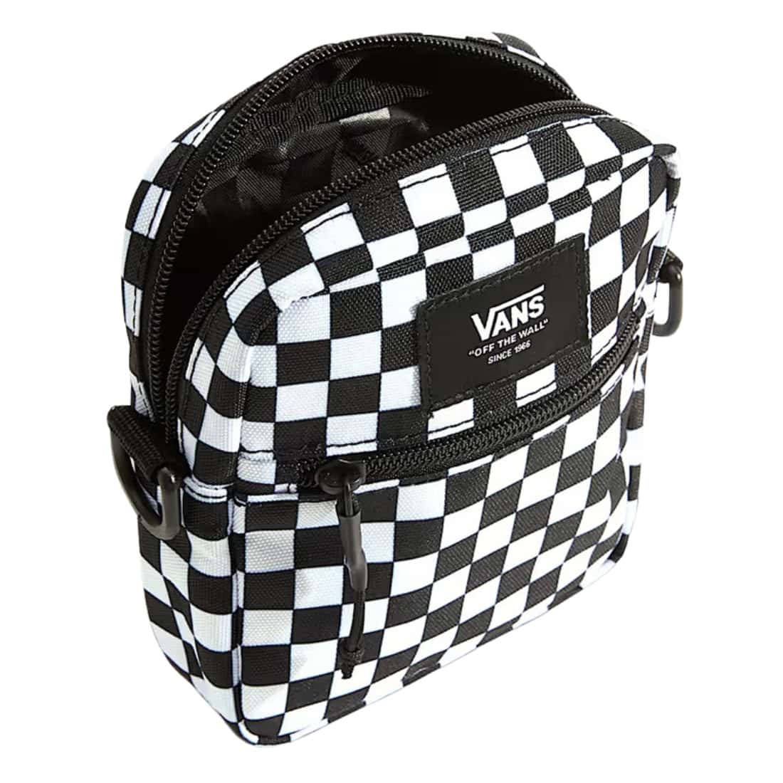 Vans Bail Shoulder Bag - Black/White Check - Backpack by Vans One Size