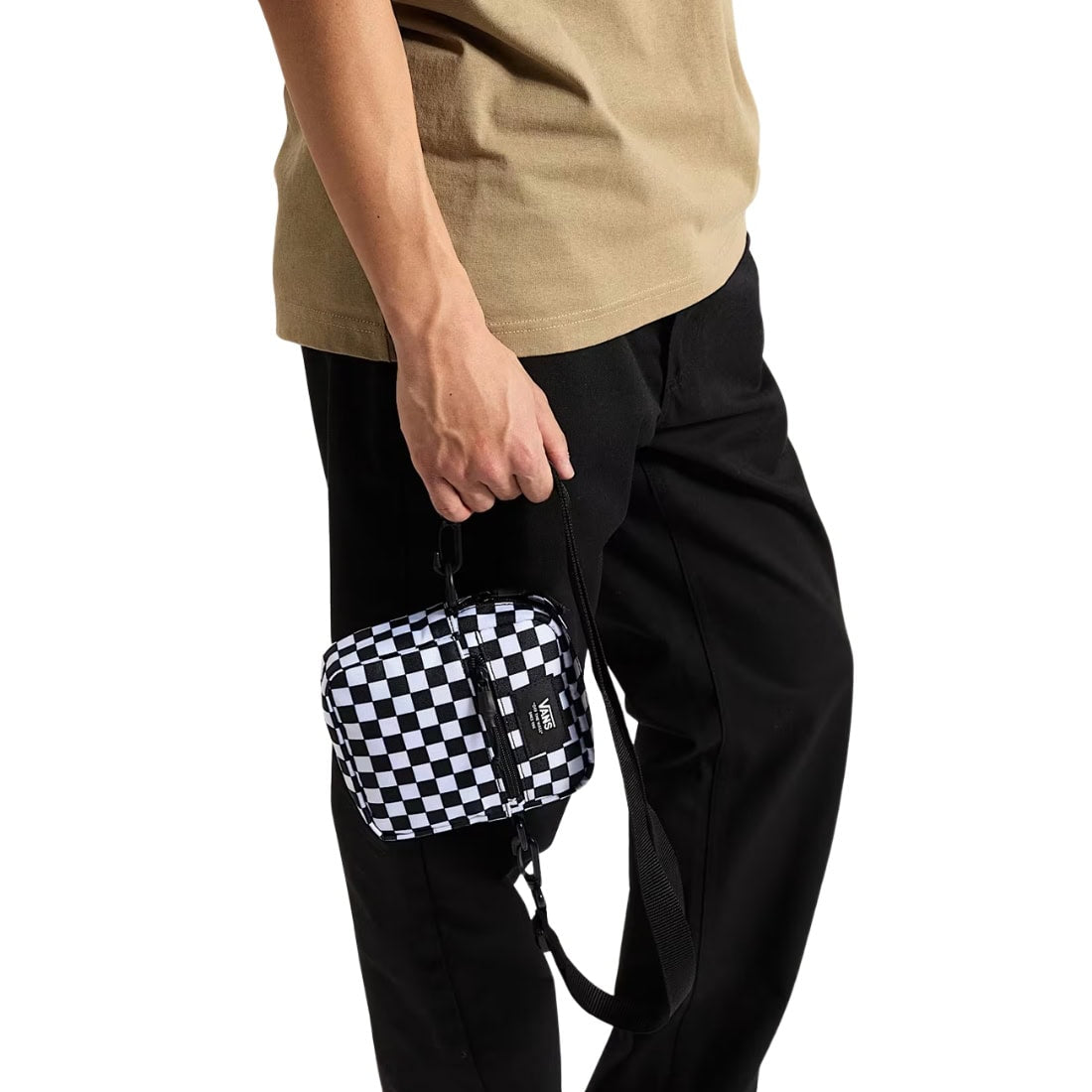 Vans Bail Shoulder Bag - Black/White Check - Backpack by Vans One Size