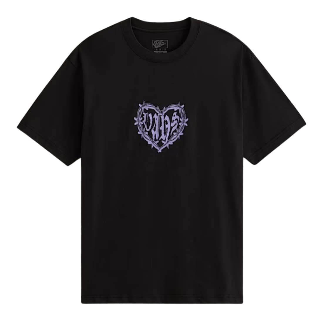 Vans Barbed Heart Loose T-Shirt - Black - Mens Graphic T-Shirt by Vans