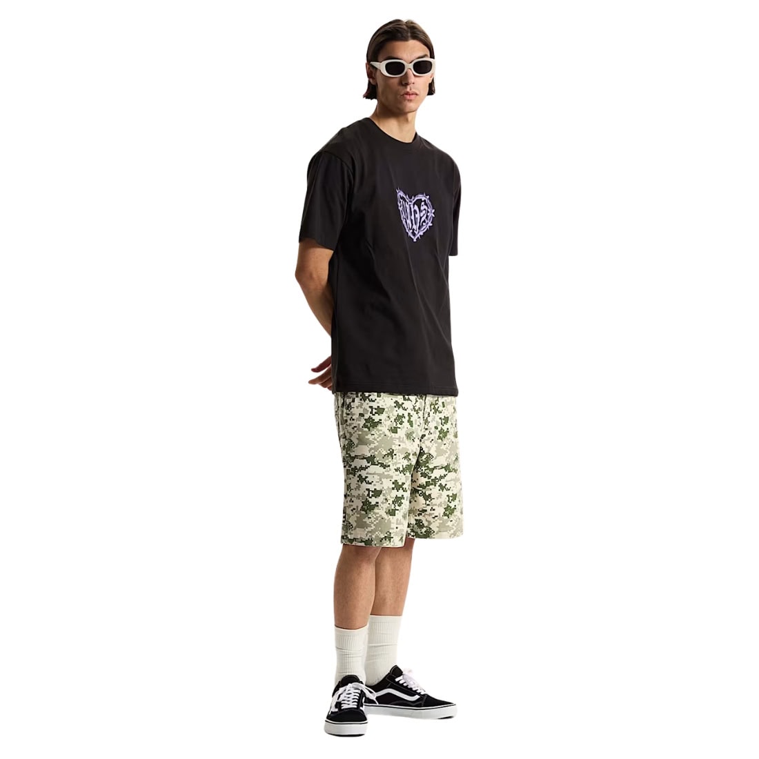 Vans Barbed Heart Loose T-Shirt - Black - Mens Graphic T-Shirt by Vans