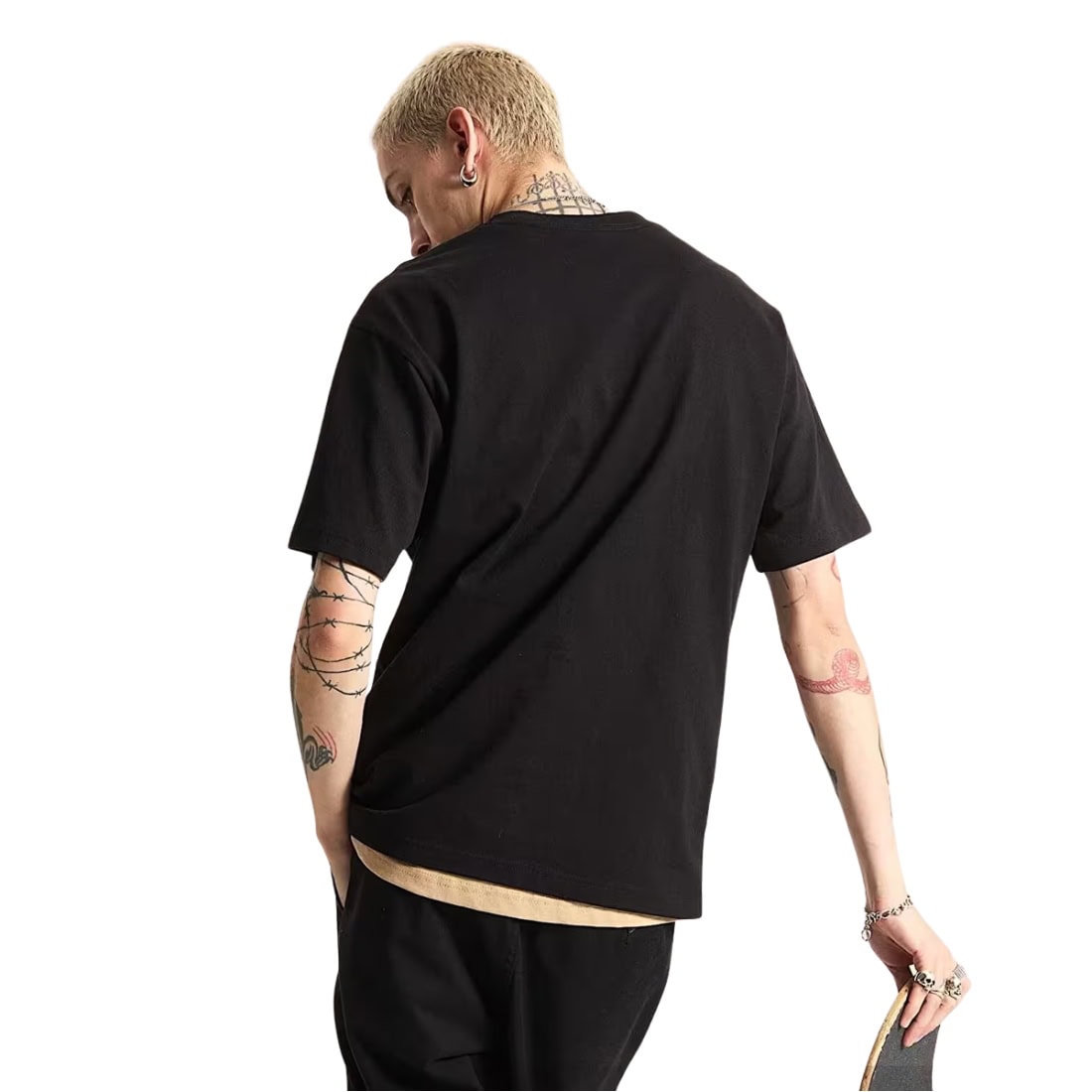 Vans Blocked Box Loose Fit T-Shirt - Black - Mens Graphic T-Shirt by Vans