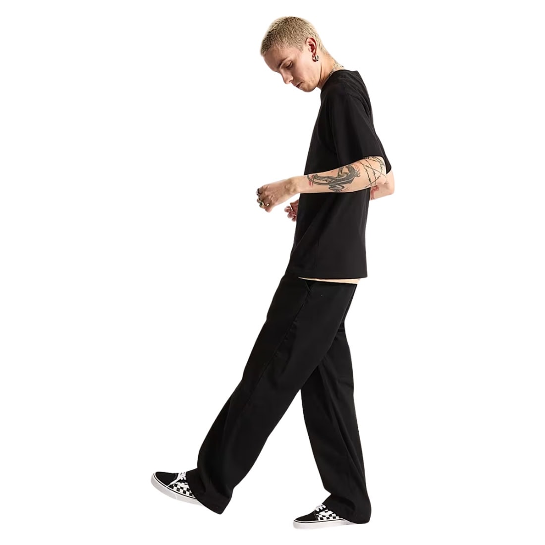 Vans Blocked Box Loose Fit T-Shirt - Black - Mens Graphic T-Shirt by Vans
