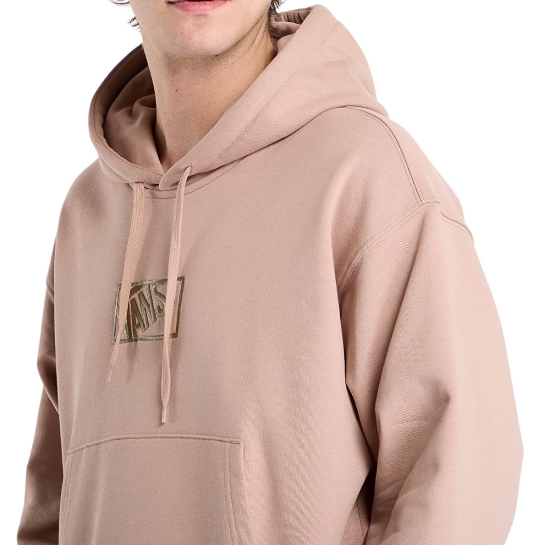 Vans Blocked Box Pullover Hoodie - Warm Taupe - Mens Pullover Hoodie by Vans