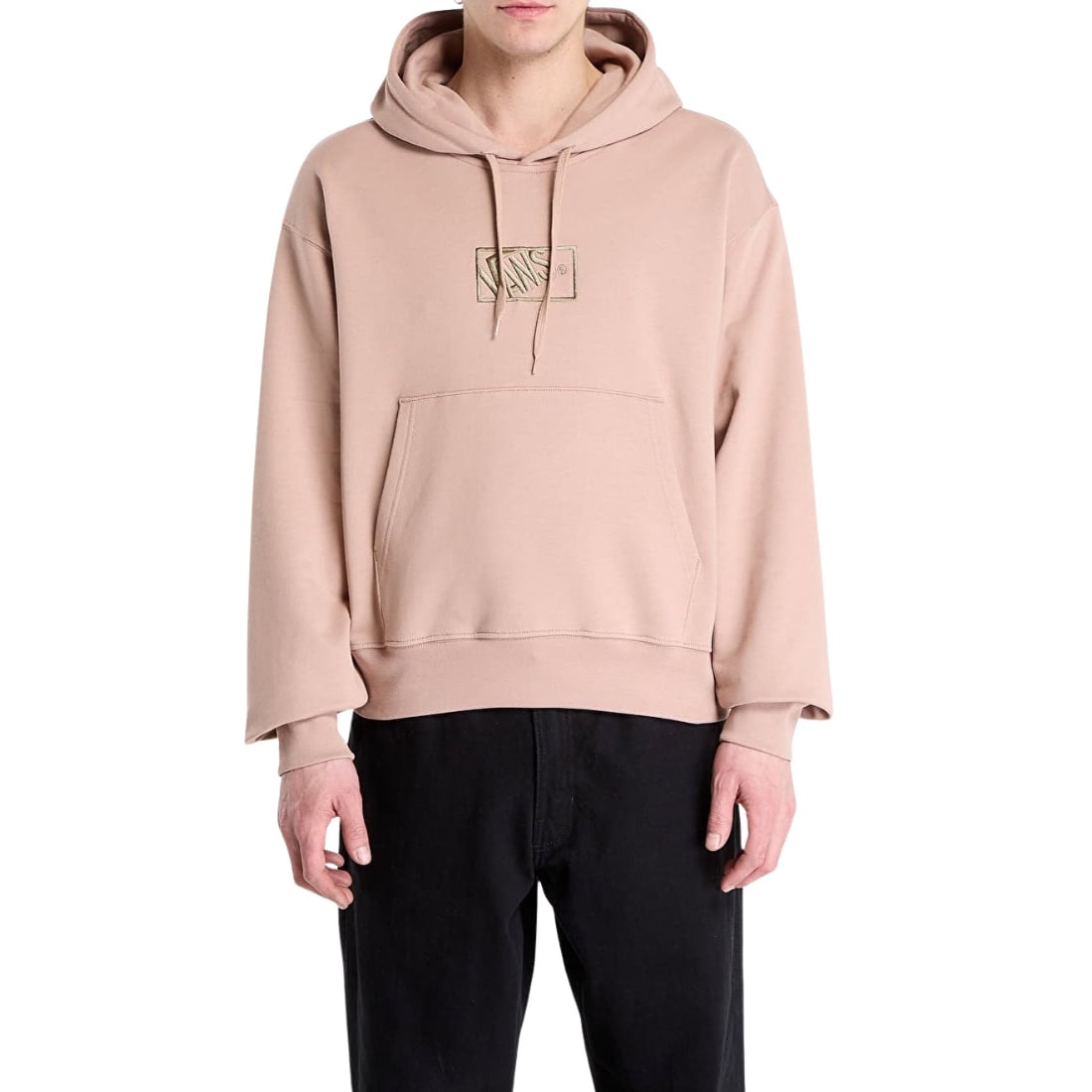 Vans Blocked Box Pullover Hoodie - Warm Taupe - Mens Pullover Hoodie by Vans