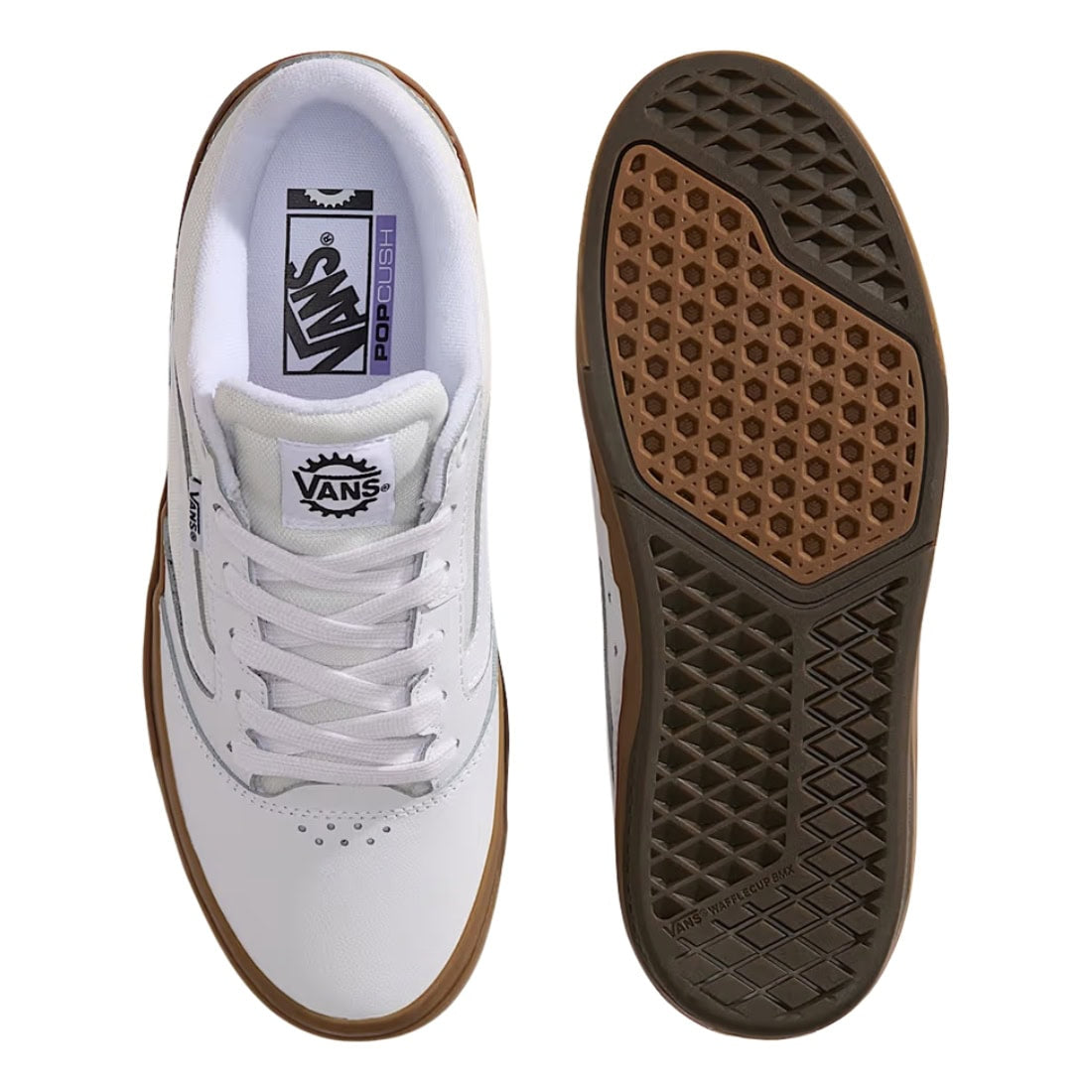 Vans BMX Proof Wafflecup Shoes - White/Gum - Mens Skate Shoes by Vans