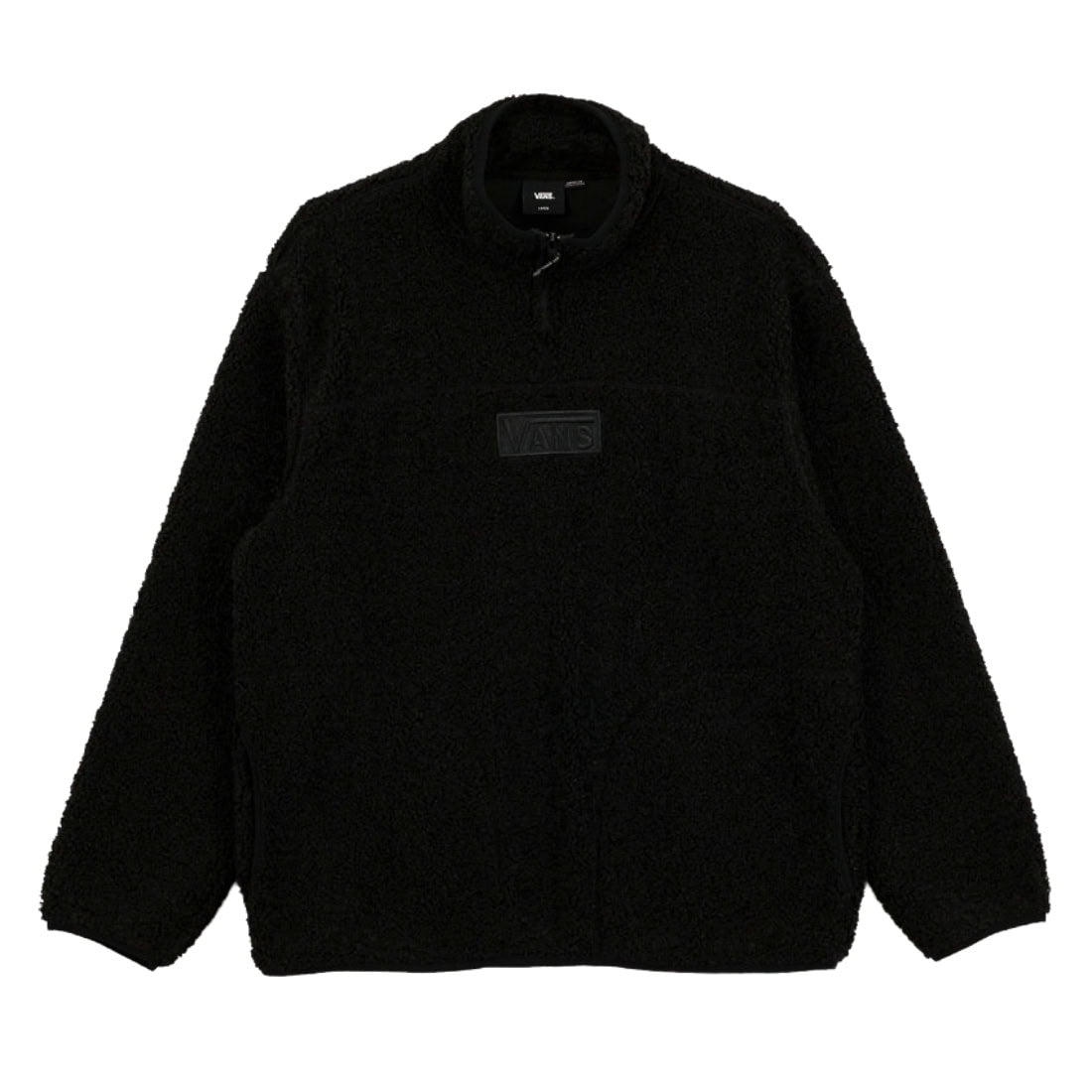 Vans Boxed Sherpa Quarter Zip Fleece - Black - Mens Pullover Hoodie by Vans