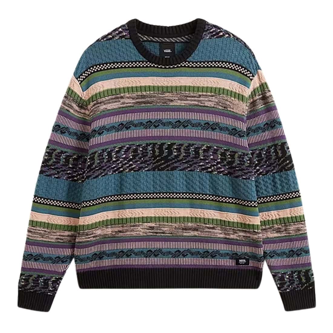 Vans Boyer Crew Sweater - Black/Stargaze - Mens Knitwear by Vans