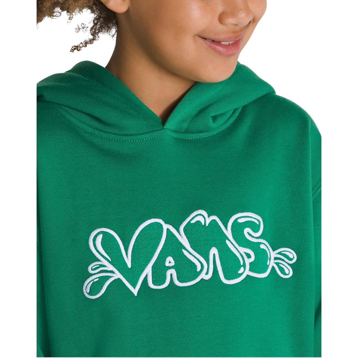 Vans Boys Caps Loose Kids Hoodie - Verdant Green - Boys Pullover Hoodie by Vans