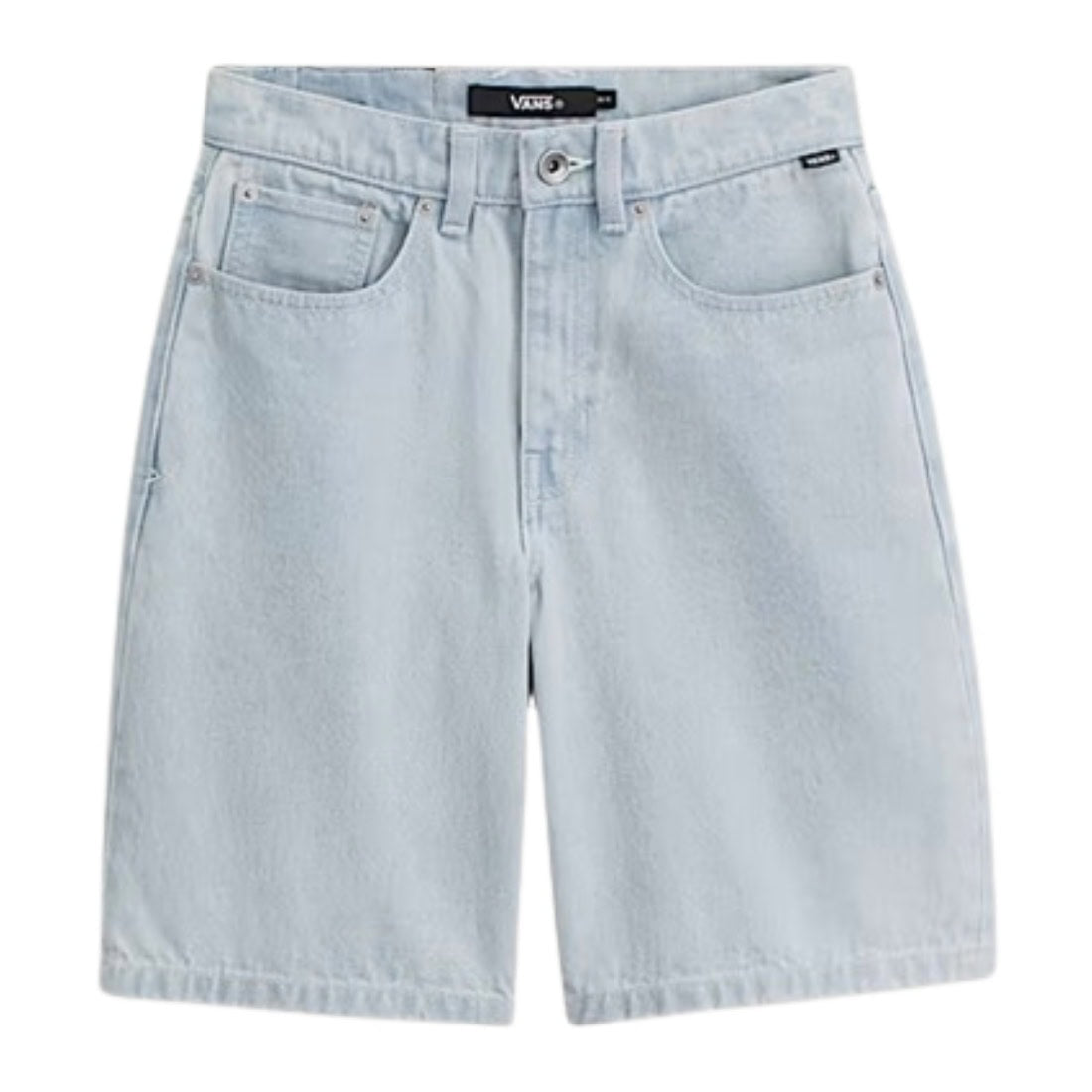 Vans Boys Check-5 Baggy Denim Jean Shorts - Blue Ice - Boys Denim Shorts by Vans