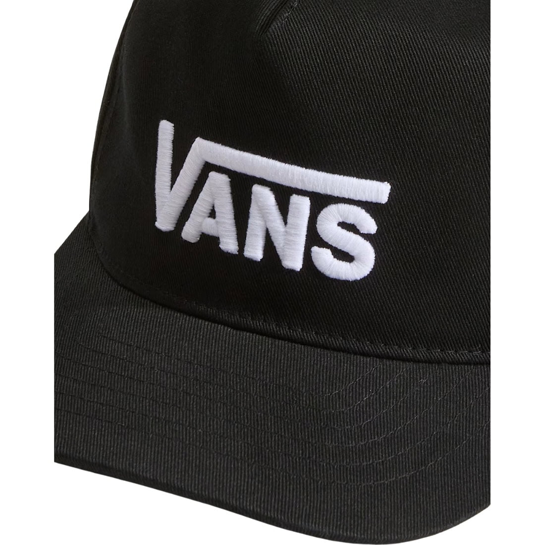 Vans Boys Drop V Logo Snapback Cap - Black - Snapback Cap by Vans One Size