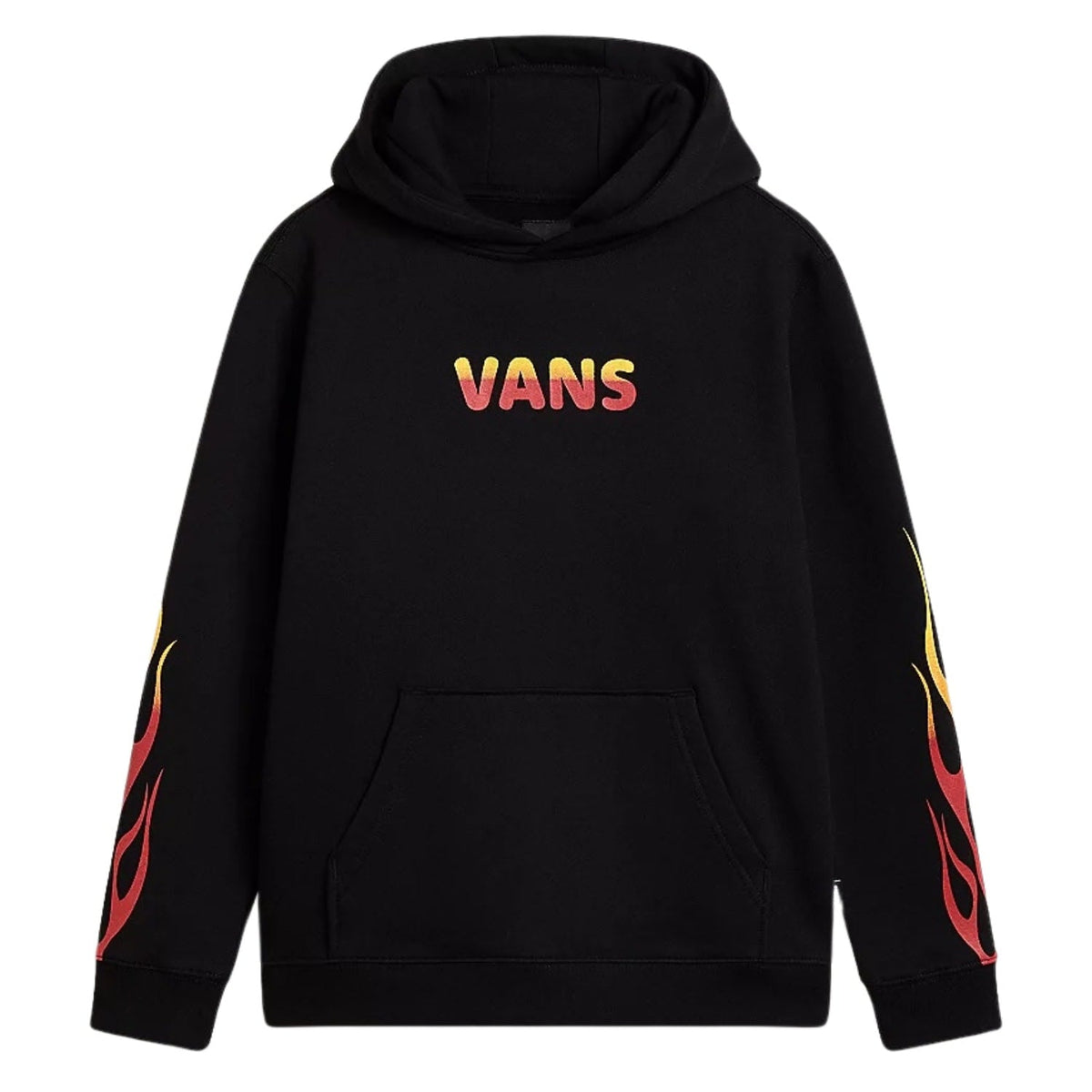 Vans Boys Flame Hoodie - Black - Boys Pullover Hoodie by Vans