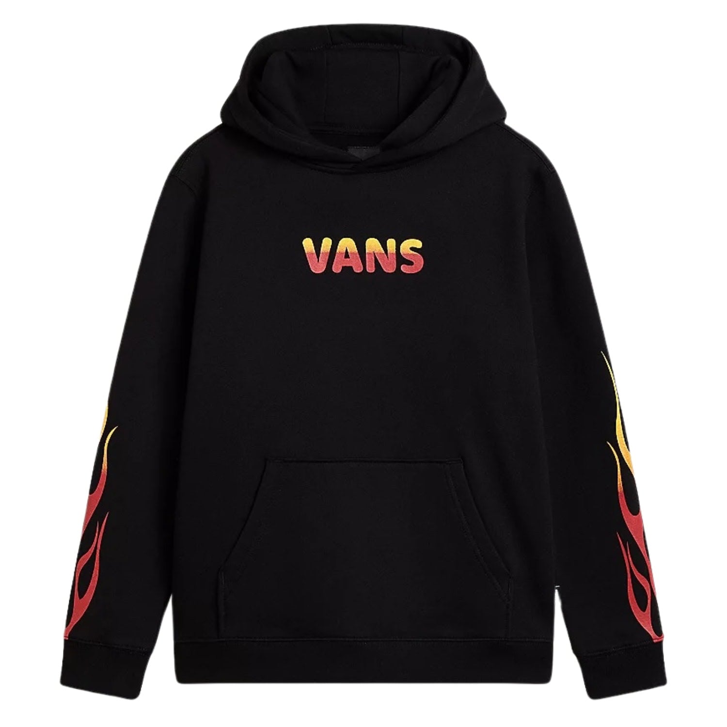 Vans Boys Flame Hoodie - Black - Boys Pullover Hoodie by Vans