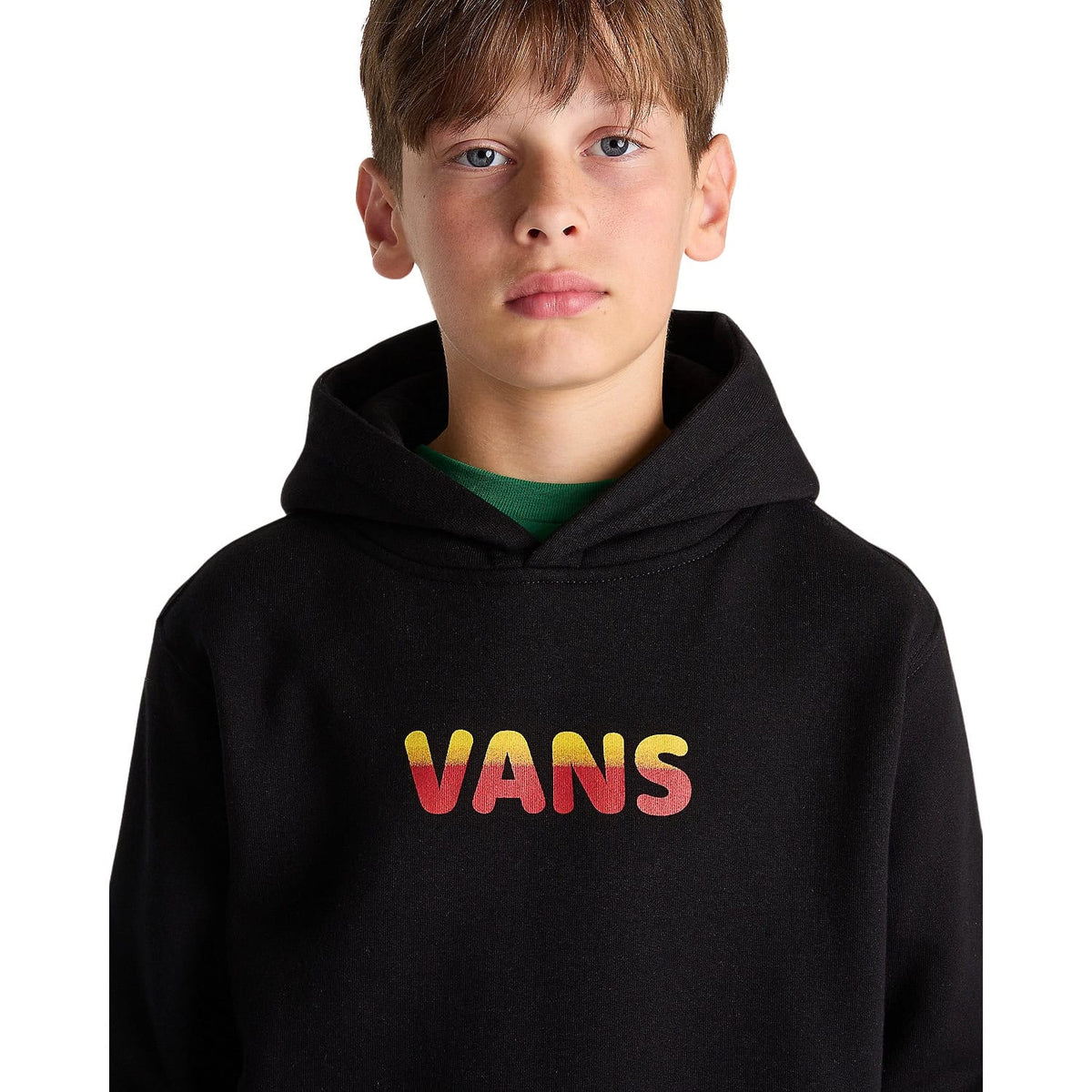 Vans Boys Flame Hoodie - Black - Boys Pullover Hoodie by Vans