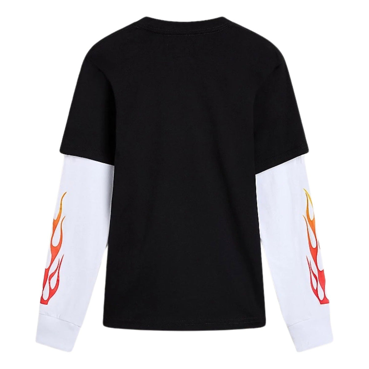 Vans Boys Flame Thrower Twofer Longsleeve T-Shirt - Black - Boys Skate Brand T-Shirt by Vans