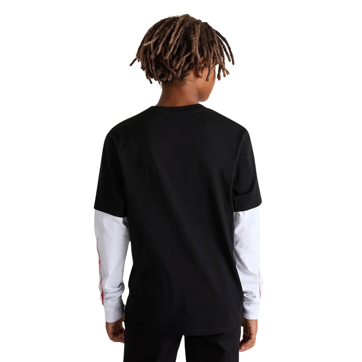 Vans Boys Flame Thrower Twofer Longsleeve T-Shirt - Black - Boys Skate Brand T-Shirt by Vans