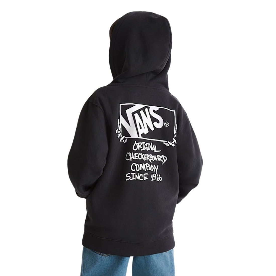 Vans Boys Framework Zip Up Hoodie - Black - Boys Zip Up Hoodie by Vans
