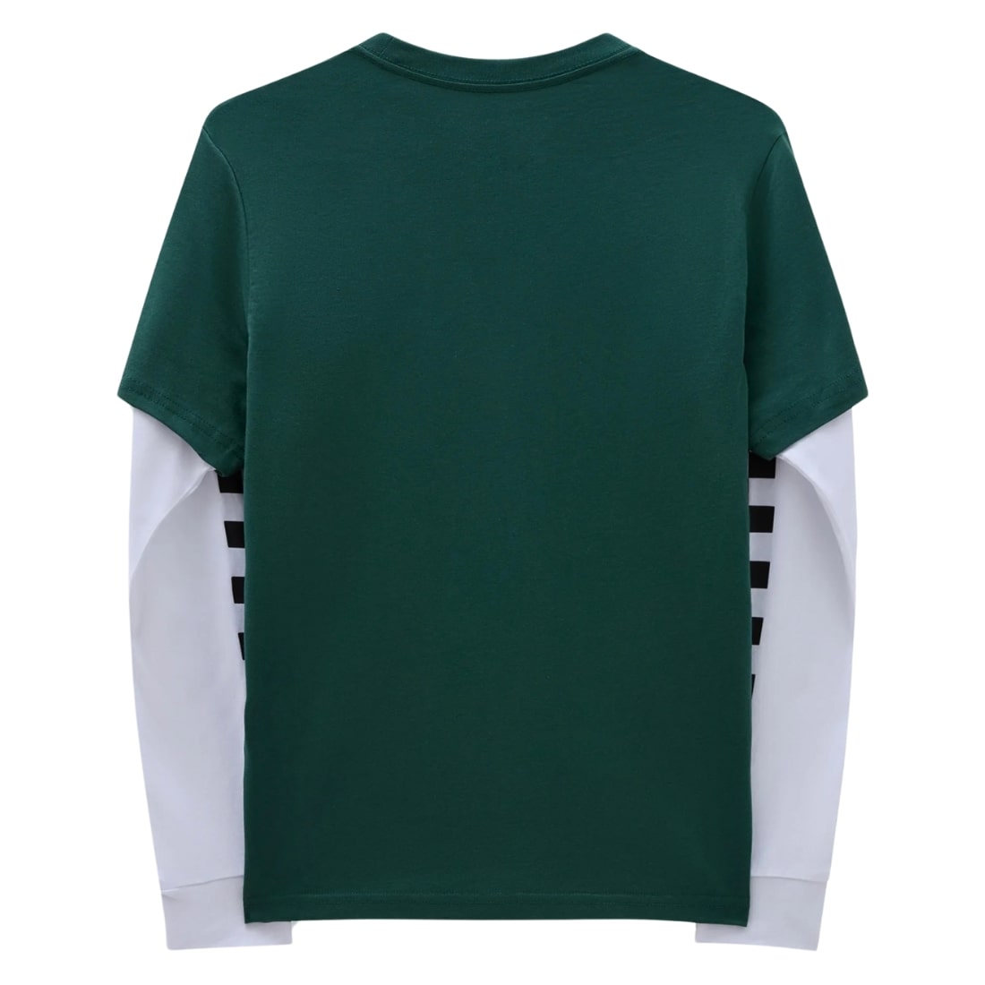 Vans Boys Long Check Twofer Long Sleeve T-Shirt - Bistro Green - Boys Skate Brand T-Shirt by Vans