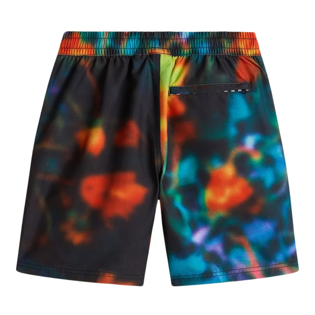 Vans Boys Primary Print Elastic Boardshort - Black/Multi - Boys Boardshorts by Vans