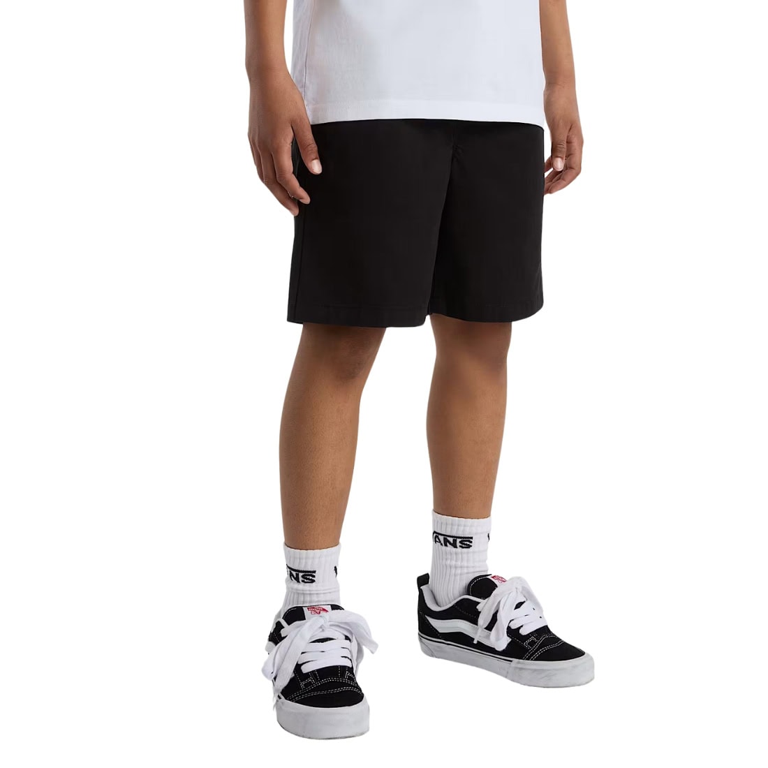 Vans Boys Range Elastic Waist Shorts - Black - Boys Chino Shorts by Vans