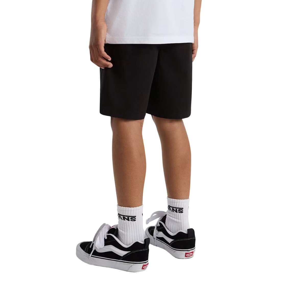 Vans Boys Range Elastic Waist Shorts - Black - Boys Chino Shorts by Vans