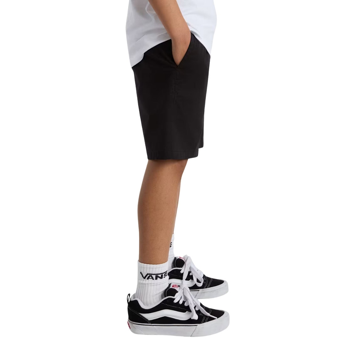 Vans Boys Range Elastic Waist Shorts - Black - Boys Chino Shorts by Vans