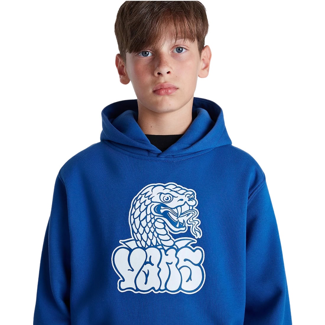 Vans Boys Rattler Loose Fit Pullover Hoodie - True Blue - Mens Pullover Hoodie by Vans