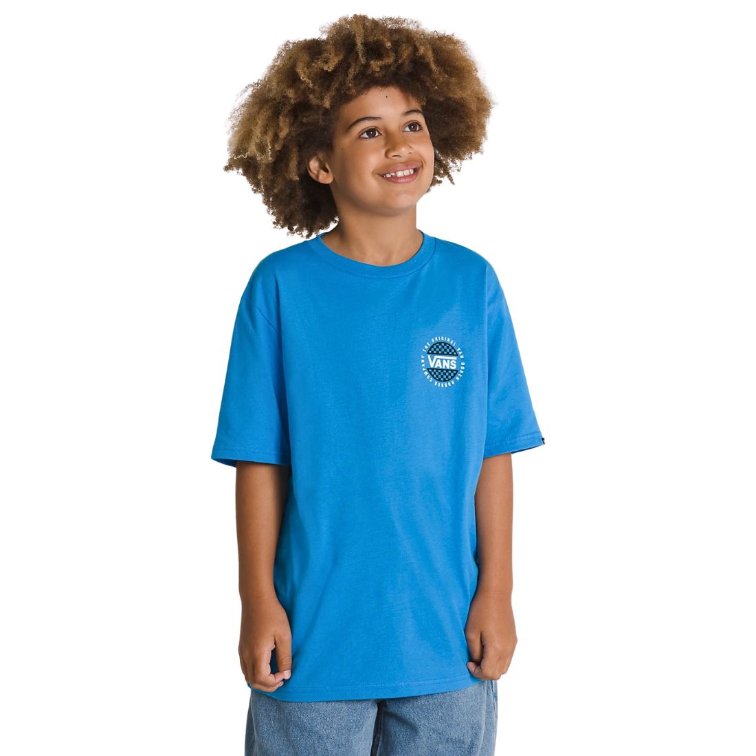 Vans Boys Rubber Co T-Shirt - Ibiza Blue - Boys Skate Brand T-Shirt by Vans