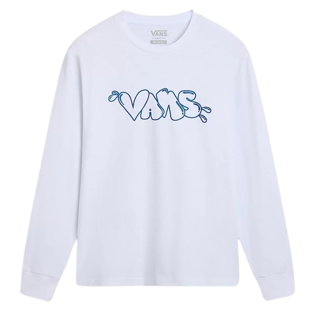 Vans Boys Caps Kids Longsleeve T-Shirt - White - Boys Skate Brand T-Shirt by Vans