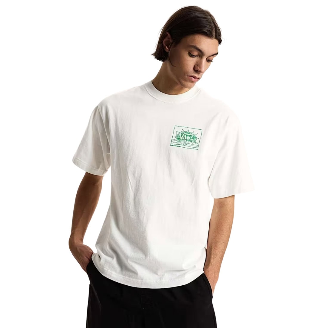 Vans Bright Day T-Shirt - White - Mens Graphic T-Shirt by Vans