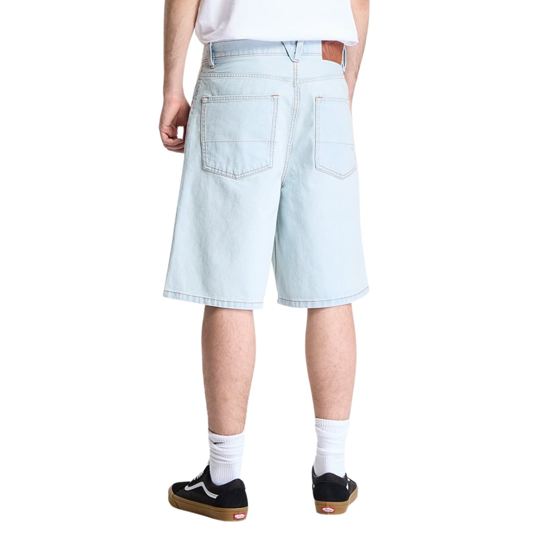 Vans Check-5 Baggy Denim Shorts - Blue Ice - Mens Denim Shorts by Vans