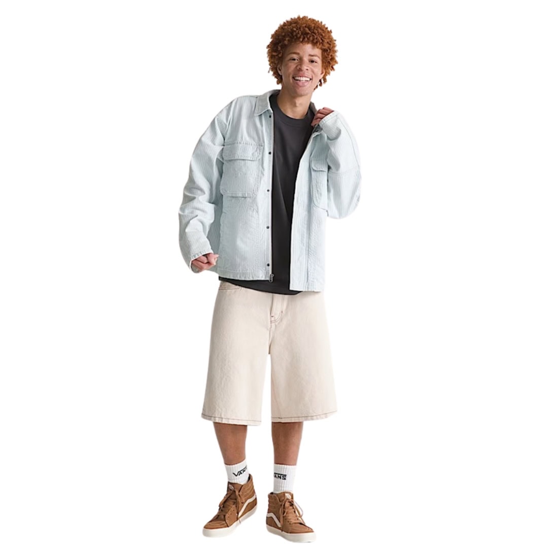 Vans Check-5 Baggy Denim Shorts - Natural Seed - Mens Denim Shorts by Vans