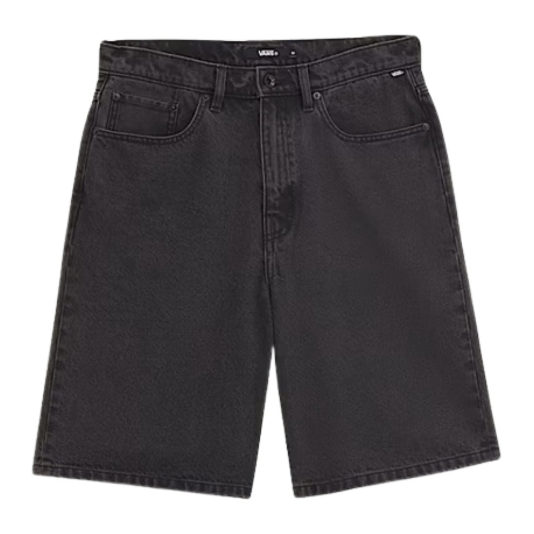 Vans Check-5 Baggy Denim Shorts - Washed Black - Mens Denim Shorts by Vans